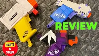 Nerf Minecraft Ender dragon and Elder guardian blaster Review