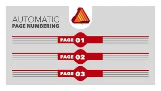 HOW TO AUTOMATICALLY NUMBER PAGES USING A MASTER PAGE IN AFFINITY PUBLISHER.
