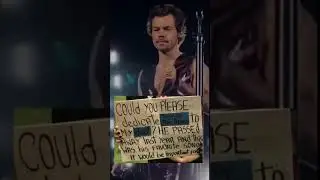 Harry styles reading fans sign ( could you please dedicate SOTT to my dad ? he passed away)