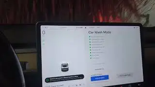 How to enable Tesla car wash mode