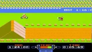 Excite bike nes gameplay perfect game World Record