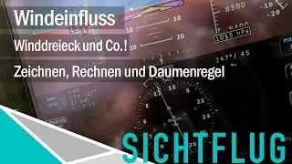 Winddreieck zeichnen und Windeinfluss berechnen