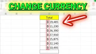 How to Change the Currency in Excel