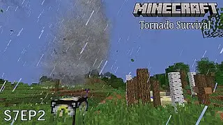 Minecraft Tornado Survival (Localized Weather Mod) S7Ep2: Storm Chasing!
