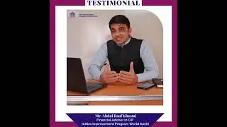 Mr. Abdul Rauf Khostai Financial Advisor in CIP Sharing his experience with ISBM | ISBM Reviews