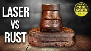 Rusty Small Electric Hot Plate from 1950 | Restoration & Laser Cleaning