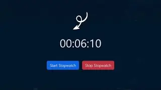 Learn How To Make A Sleek Stopwatch With HTML, CSS And Javascript!