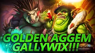 Golden Aggem Gallywix!!! | Hearthstone Battlegrounds Gameplay | Patch 21.8 | bofur_hs