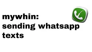 HOW TO: send whatsapp from node-red with mywhin