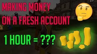 How much GP can you make on a new account | RS3 1 Hour challenge