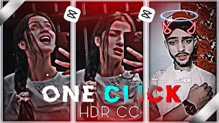 Just One Click | HDR CC Video Editing In CapCut 2023⚡️
