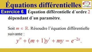 Exercice corrigé. Equation différentielle dépendant d'un paramètre