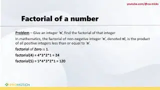 JavaScript Algorithms - 8 Factorial of a Number #javascript