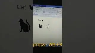 Cat symbol in word