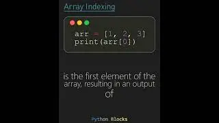 Python Array Indexing Simple