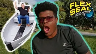I Built my own FLEX SEAL BOAT!! Out of Gluten Free products