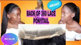 NEW🌠:(hair tutorial) How to frontal ponytail | using the back lace fr a 360 lace frontal 🚫no glue