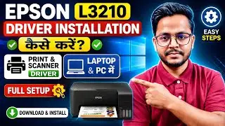 Epson L3210 Driver Installation | Epson L3210 Full Driver Installation Without CD Driver~Epson L3210