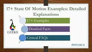 17+ State Of Motion Examples: Detailed Explanations