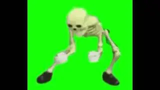 free skeleton dance greenscreen