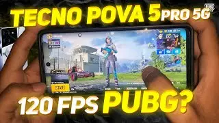 Tecno Pova 5 Pro 5G Pubg 120 Fps Test🔥❤️ | Heating, Battery, Touch Issue❌ | Ahmad Plays