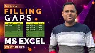 Filling gaps in Microsoft Excel