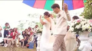 The Grand Entrance of the Newlywed Hyver and Luzchelle @Balluay Sablan