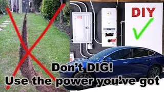 Needed MORE POWER in my detached garage - Instead of trenching I installed a DIY powerwall!