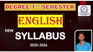 DEGREE 1ST SEMESTER OSMANIA UNIVERSITY ENGLISH NEW SYLLABUS 2025-26 