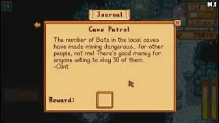 Stardew Valley - Cave Patrol Quest