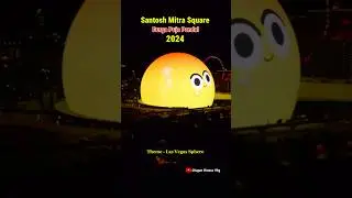 Santosh Mitra Square Durga Puja Pandal 2024😍Santosh Mitra Square Durga Puja 2024 #shorts #short