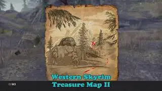 ESO Western Skyrim Treasure Map II, Location, The Elder Scrolls Online, Treasure map 2