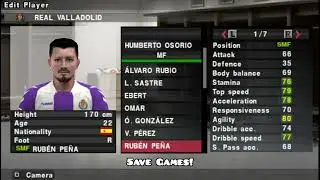 PES 2014 REAL VALLADOLID All Team Players (Liga BBVA) Pro Evolution Soccer PS2 ⚽️