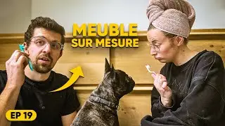 On FABRIQUE notre meuble de salle bain SUR MESURE -  RÉNOVATION salle de bain (PART 6) 