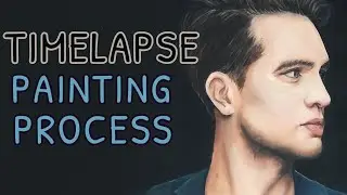 Brendon Urie oil painting - timelapse