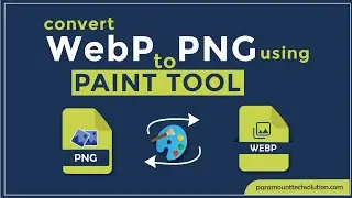 How to Convert webp to png using paint tool