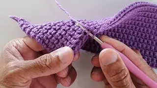 Crochet stitch with RELIEF EFFECT | DOUBLE SIDE