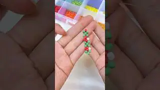 خاتم فِطر بالخرز 🍄 beaded mushroom ring 🍄 #diy #tutorial