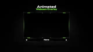 Minimal Animated Webcam Overlay for Streamers // Stream Overlay Template