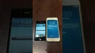 iPhone 4s on iOS 6 vs iPhone 6 on iOS 8 boot up test #shorts #iphone4s #ios6 #iphone6 #ios8