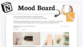 How to add a Mood Board in Notion (Perfect for Starters)