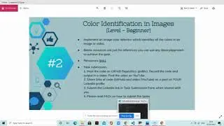 Colours Identification on Image using Python || Internet of thing's ||TSF