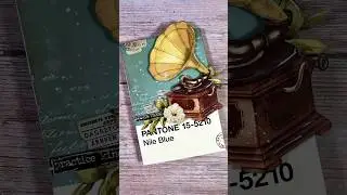 🤔Journaling on a postcard?! #artjournal #asmr