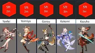 Genshin Comparison: Character Height (Part 2)