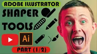 Adobe illustrator tutorial for beginners | shaper tool part (1/2) | Design with Anees
