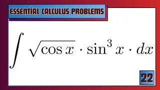 🎯 ∫√(cos x)·sin³(x) dx — Substitution Method | North Campus