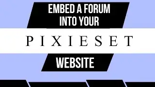Embedding a Forum into your Pixieset website