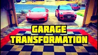 How To COMPLETELY TRANSFORM your Garage for CHEAP! // Grid Loc Floor Installation