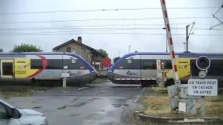 Spoorwegovergang Basse-Ham (F) // Railroad crossing // Passage à niveau