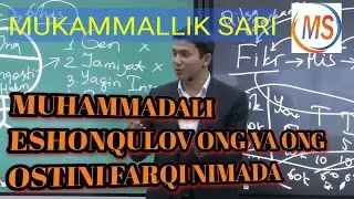 Muhammadali Eshonqulov. Ong va ong ostining farqi nimada?